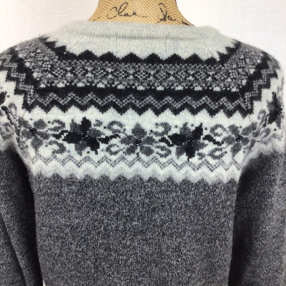 Eddie Bauer Wool Blend Cardigan Sweater Button Down - Picture 5 of 14